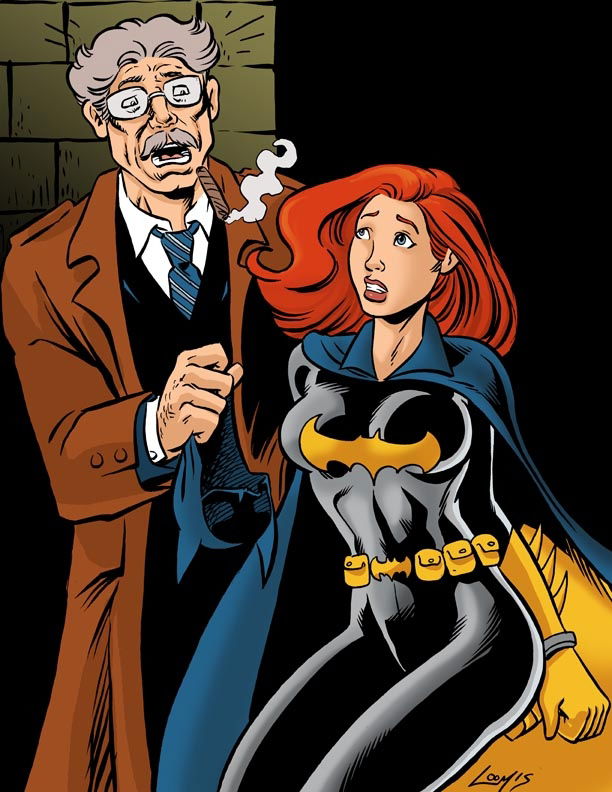 Batgirl Unmasked By Commissioner Gordon In Jerry Loomis S DC Pinups By