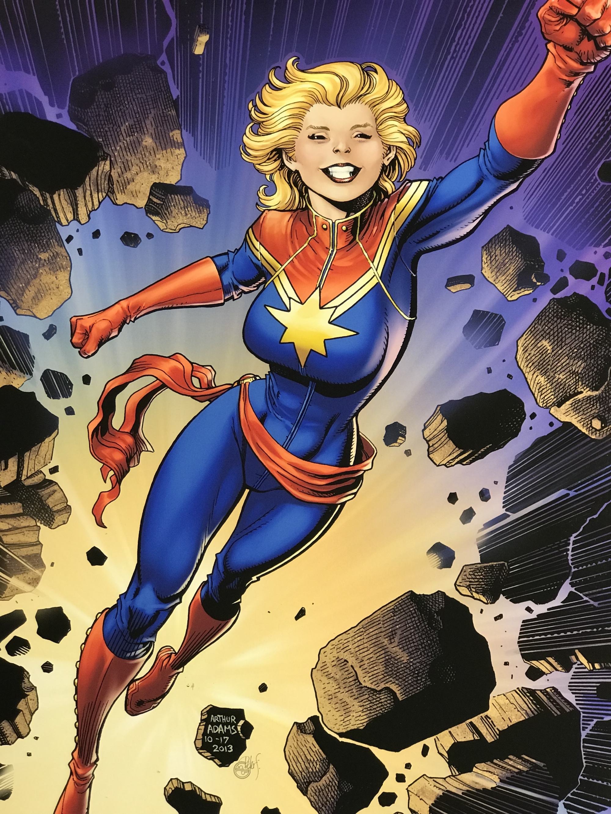 Captain Marvel 3 Variant Cover By Arthur Adams And Peter Steigerwald