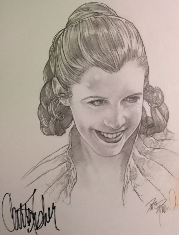 Star Wars Princess Leia In Brian Lowery S Convention Sketches And