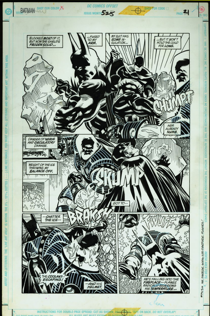 Kelley Jones Batman 525 Page 21 W Mr Freeze In Patrick Brooks