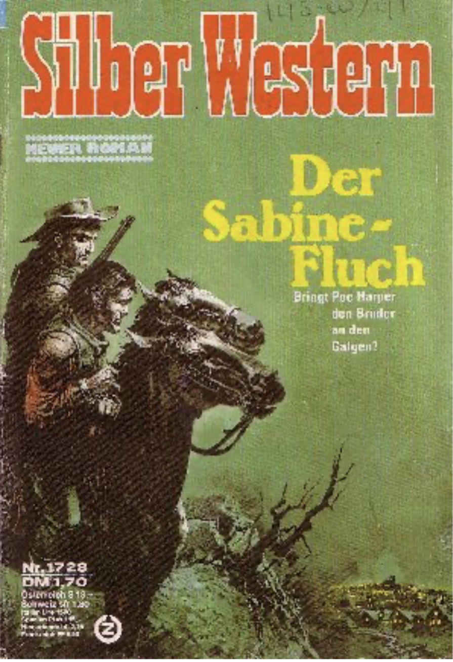 German Wild West Cover Silber Western Cover Artist Rudolf