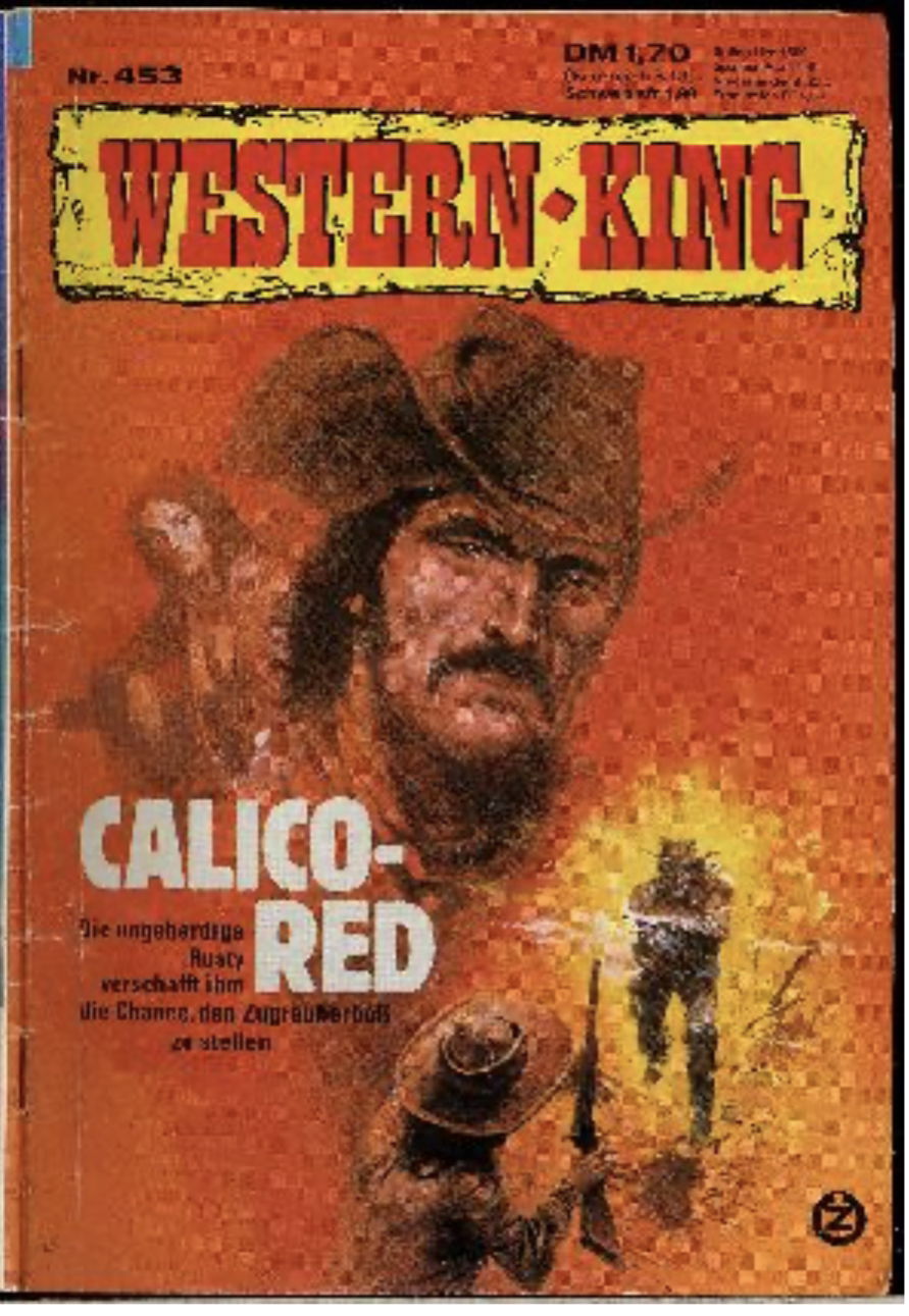 German Wild West Cover Western King Cover Artist Rudolf