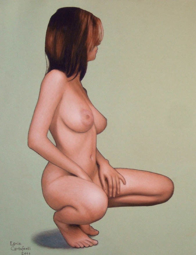 Ernie Centofanti Female Nude Study In Roland Benton S Ernie