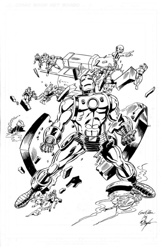 Iron Man Cover Recreation By Gene Colon And Bob Layton In Brendon