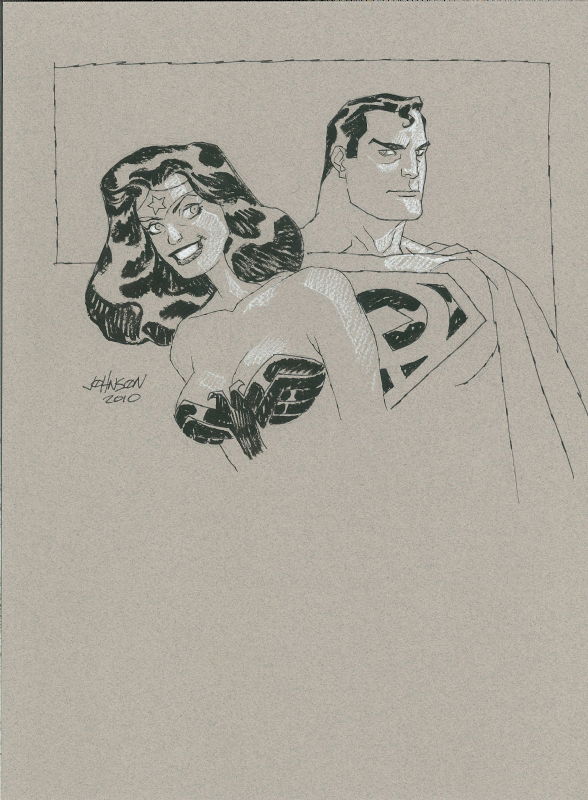 Red Son Wonder Woman And Superman Dave Johnson In Ben M S Dc Pinups