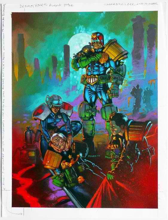 Judge Dredd By Dermot Power In Ian Senior S For Sale Judge Dredd