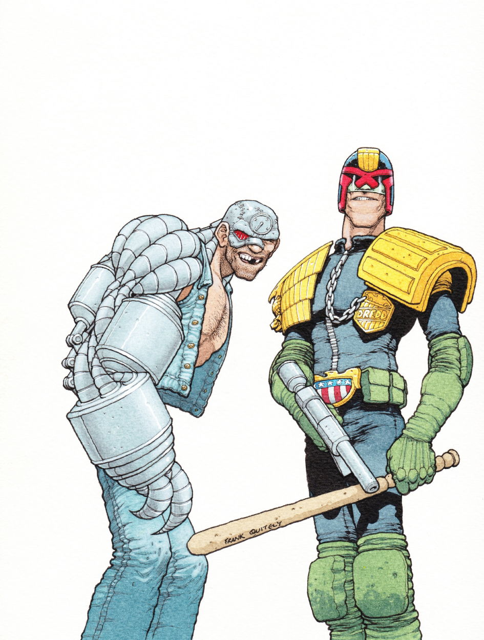 The Complete Judge Dredd Cover Frank Quitely In Dean Abraham S Ad Comic Art Gallery Room