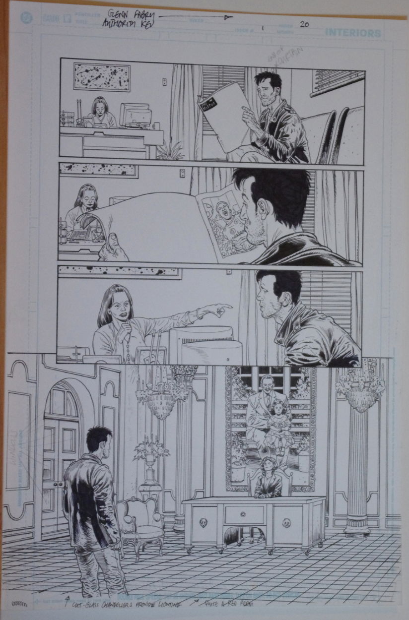 GLENN FABRY Original Art AUTHORITY KEV 1 Pg 20 11 X17 More Fabry