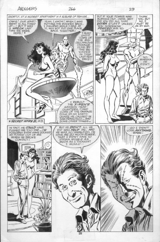 BUSCEMA JOHN Avengers 266 Pg 29 The Silver Surfer By John Buscema