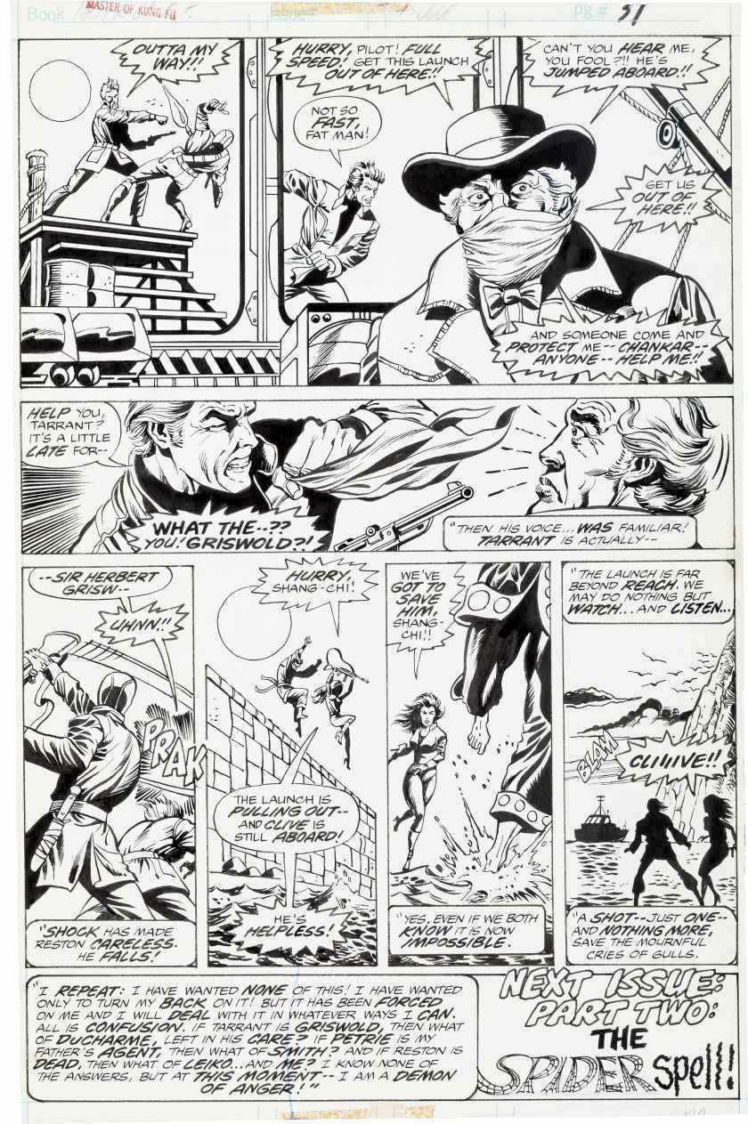 Gulacy Paul Master Kung Fu Last Pg Shang Chi Leiko Race To