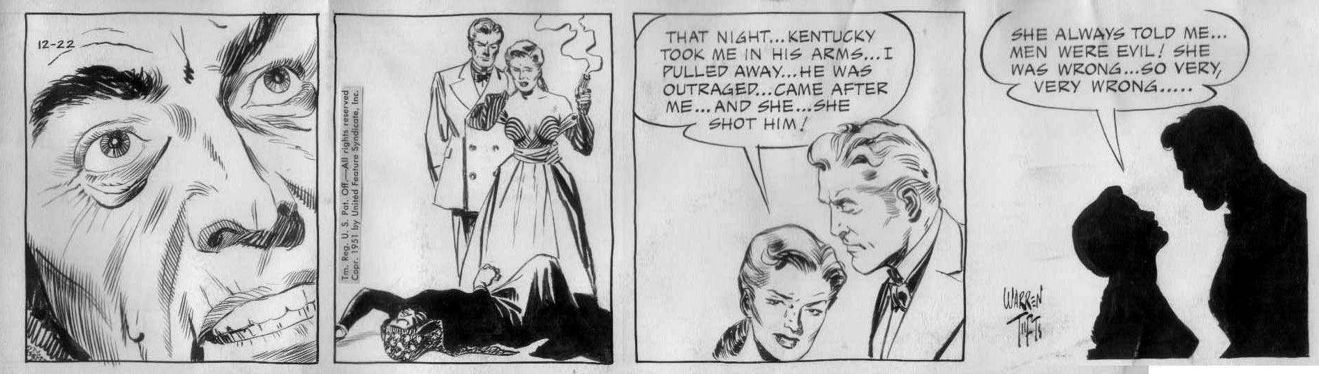 TUFFS WARREN Casey Ruggles 12 22 1951 Dame Uses Gun In Stephen