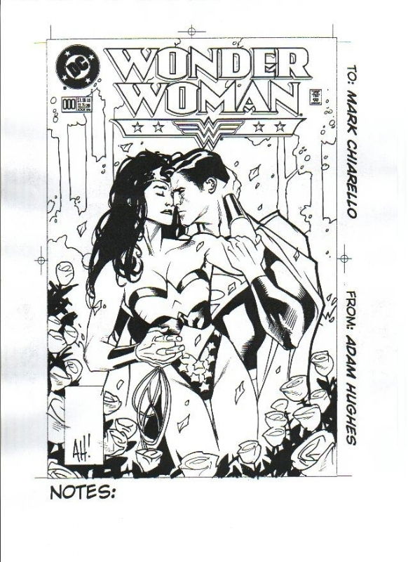 Adam Hughes Wonder Woman 141 Cover Preliminary In Joel Thingvall