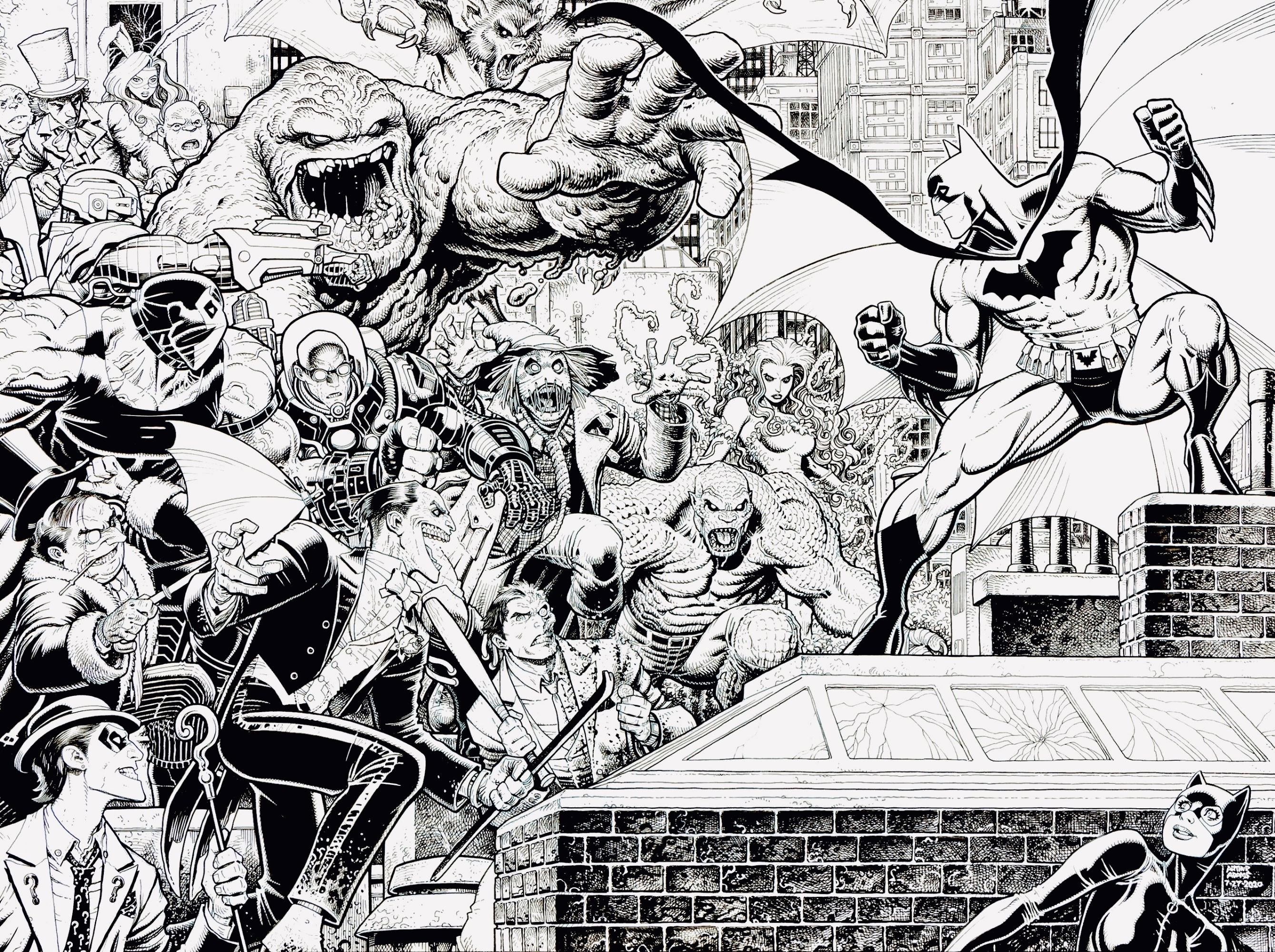 Arthur Adams Batman Detective Comics 1027 Wraparound Cover 2020