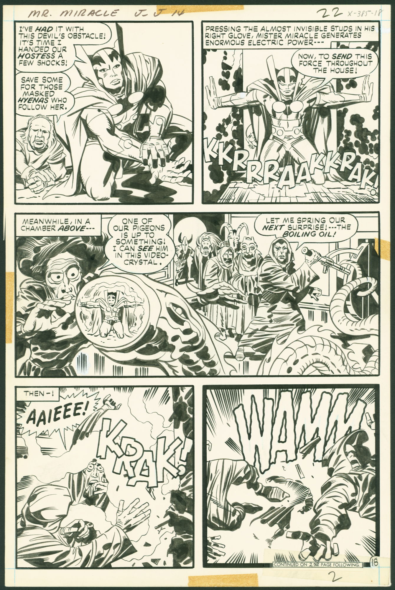 Mister Miracle 14 Pg 18 By Jack Kirby And Mike Royer In ComicConnect