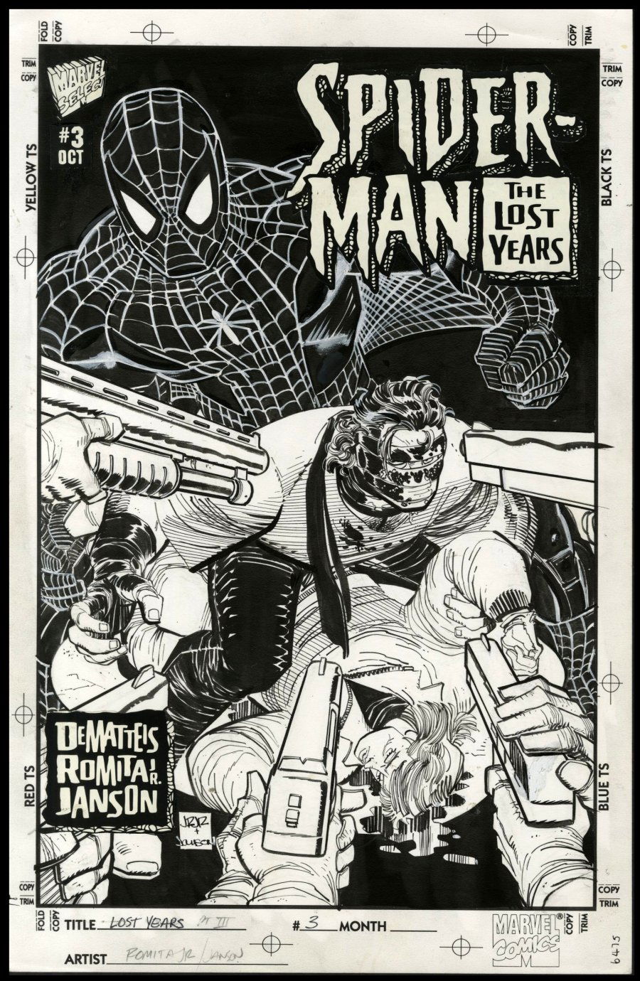 John Romita Jr Spider Man The Lost Years Cover In Comicconnect