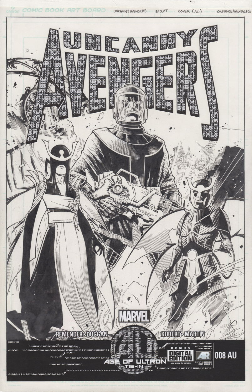 Uncanny Avengers 8 Cover Kang The Conquerer Apocalypse Twins In