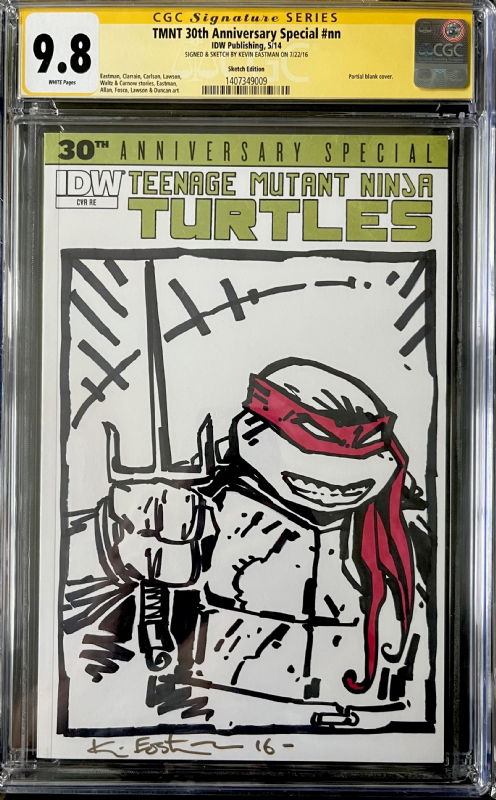 Kevin Eastman Teenage Mutant Ninja Turtles Raphael Sketch In