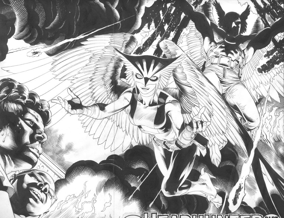 Hawkman 20 Pgs 2 3 Hawkgirl Detail By Morales Bair In Michael