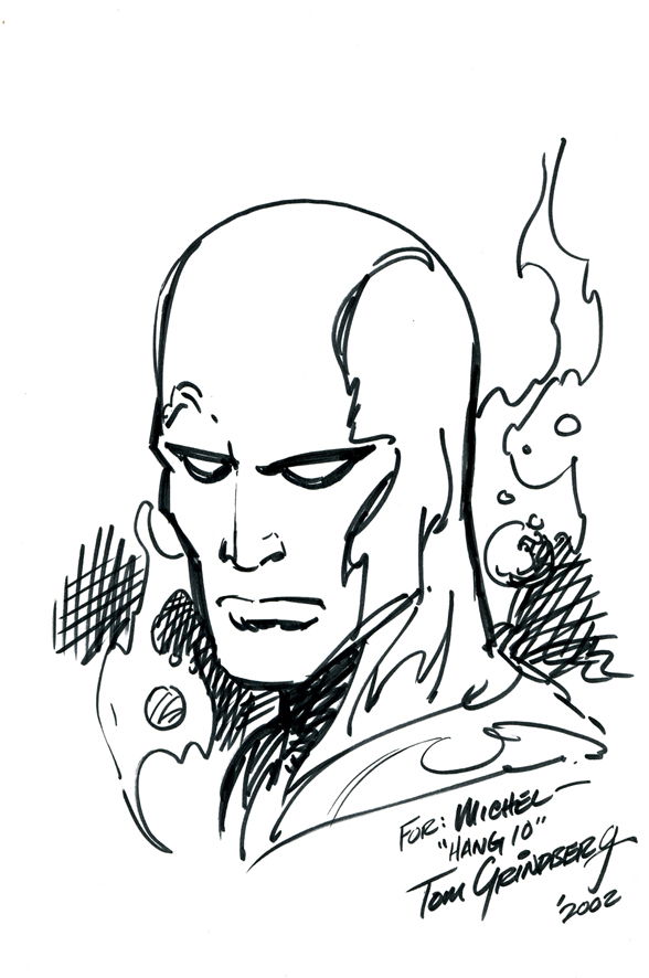 Silver Surfer Sketch By Tom Grindberg In Michel Maillot S Tom