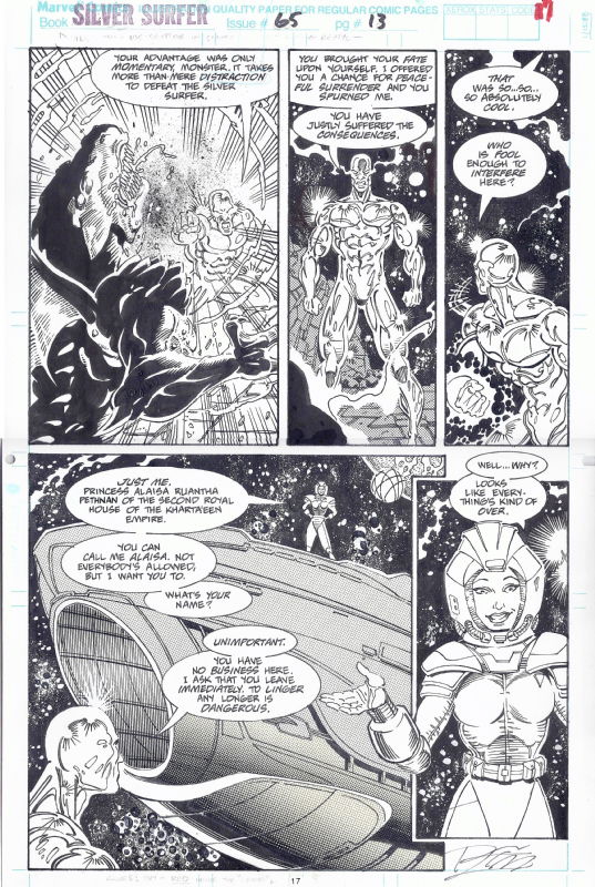 Silver Surver Vol 3 65 Pg 13 Ron Lim Tom Christopher In Don Raskin