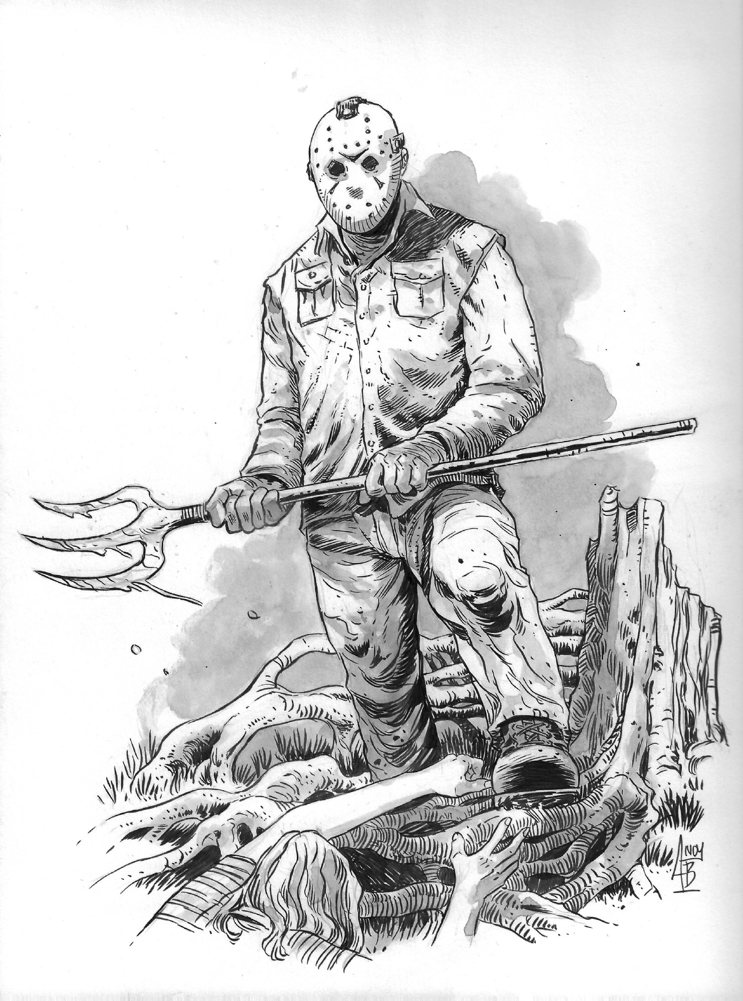 Jason Voorhees In Billy Henson S Friday The Th Art Commissions