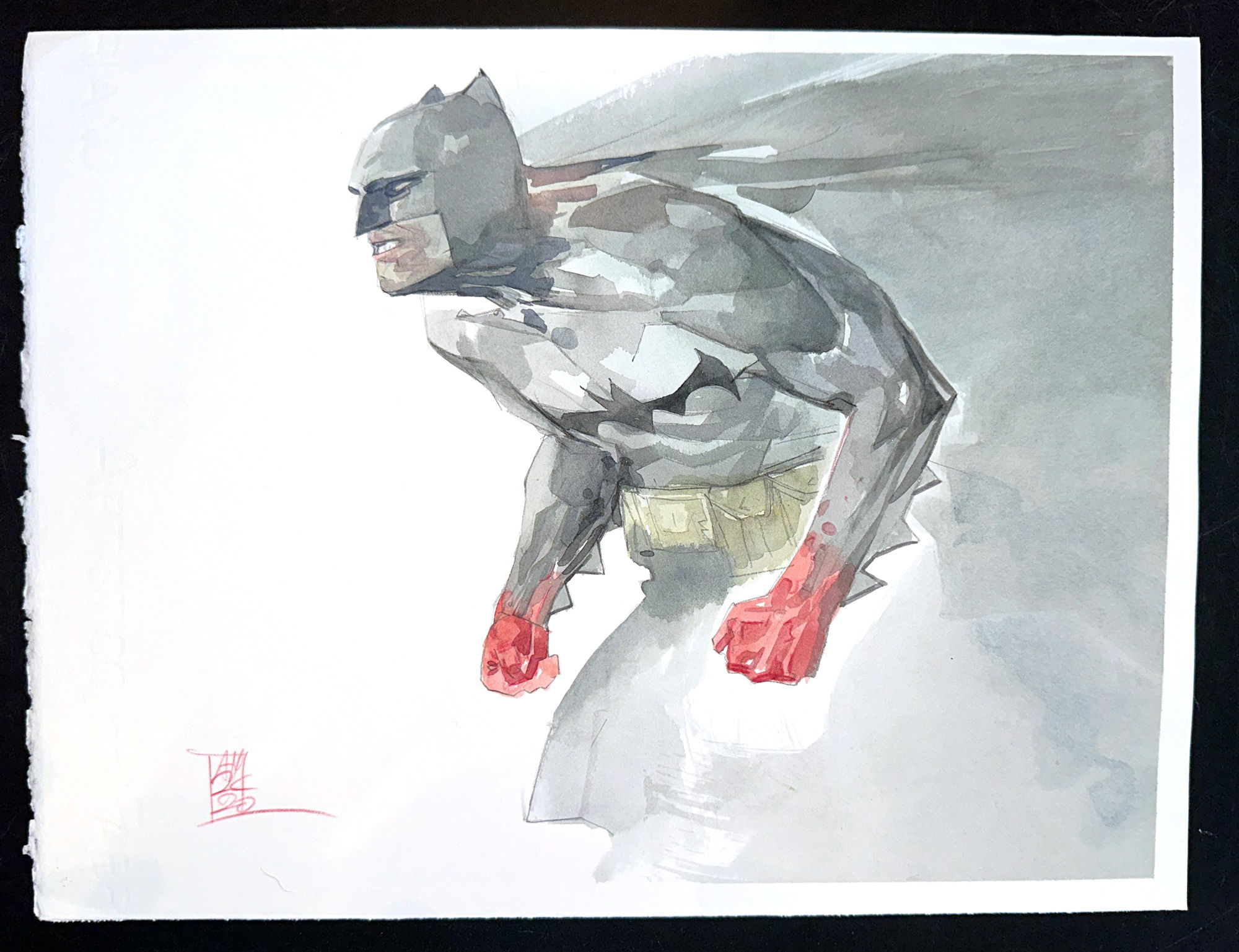 FS Batman Watercolor Commission By Alex Maleev In Michele M S For