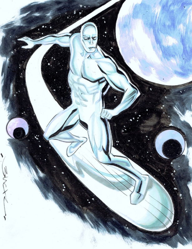 Silver Surfer In Dana Black S Dana Black S Magic Comic Art Gallery Room