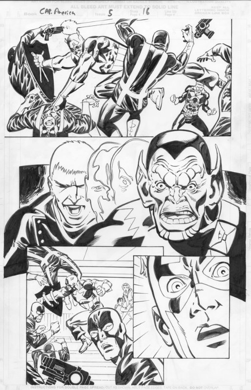 Capt America In Andy Smith S Andy Smith S Art Collection Comic Art