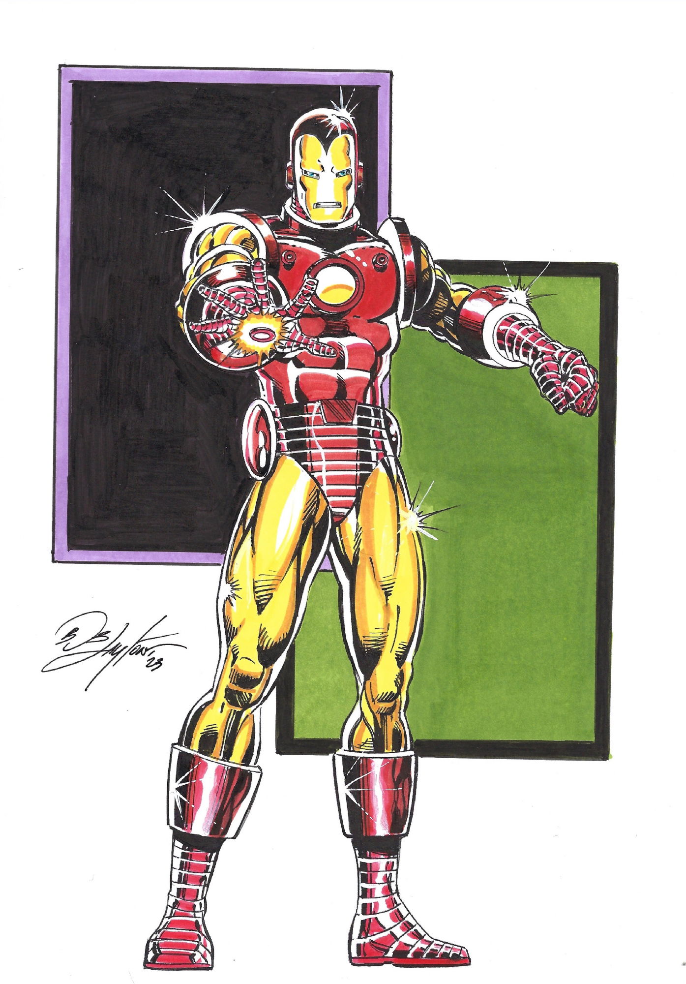 Iron Man Bob Layton In Josh Flanders S Commissions Comic Art Gallery