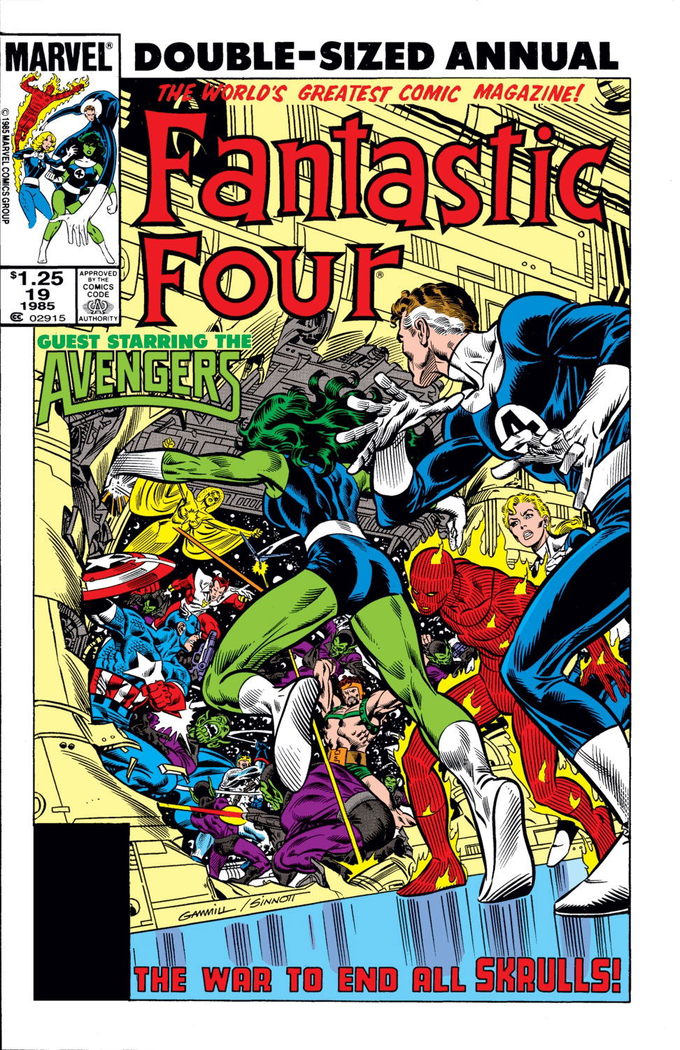 Fantastic Four Annual 19 Cover In DJ Johnsen S Marvel Fantastic Four