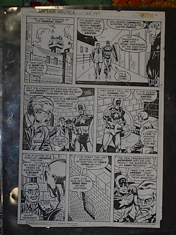 Captain America Page Sal Buscema In Rodney Stockham S Sal