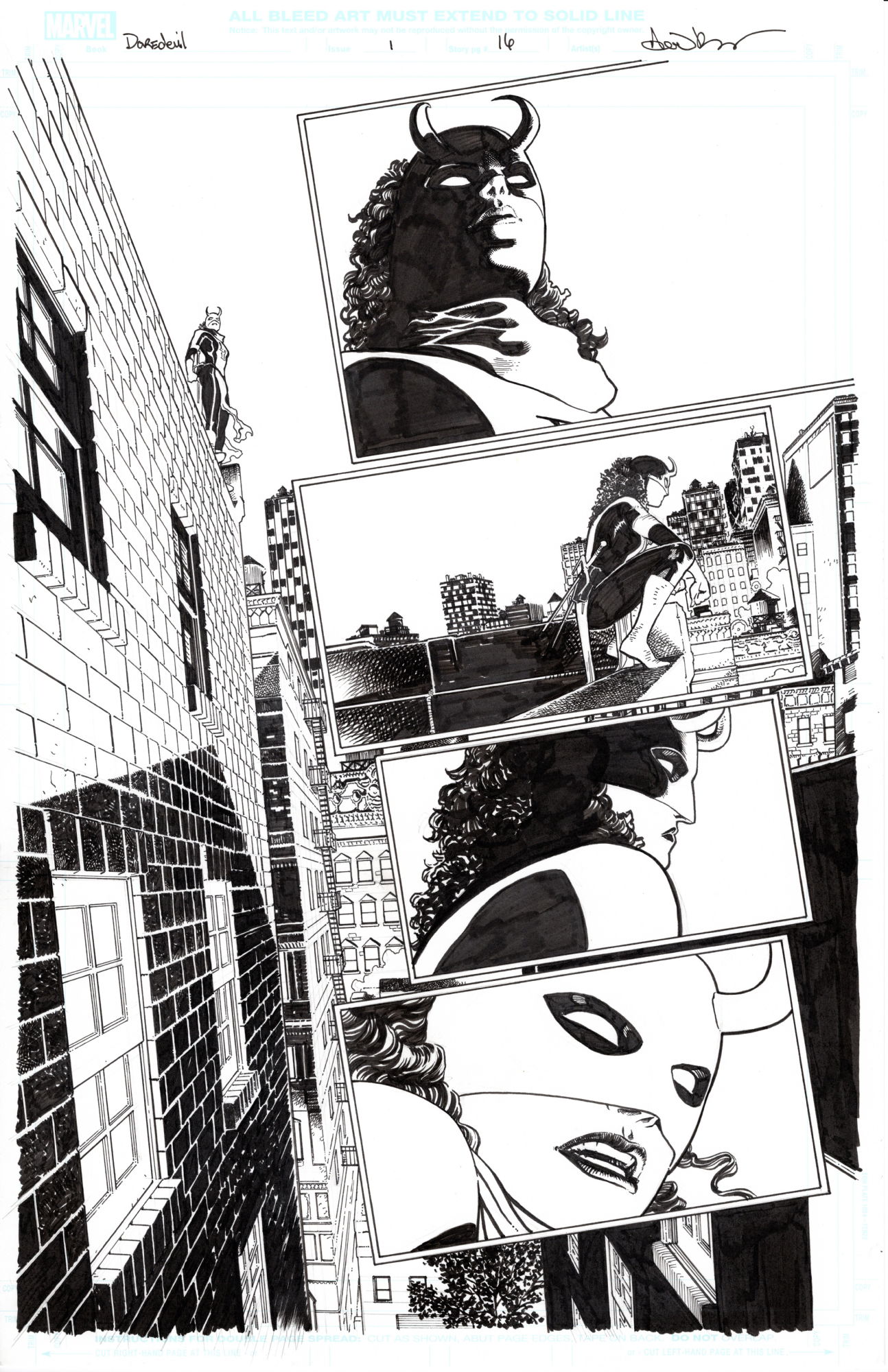 Daredevil 1 Page 16 Featuring Elektra By Aaron Kuder In Ken Martin S