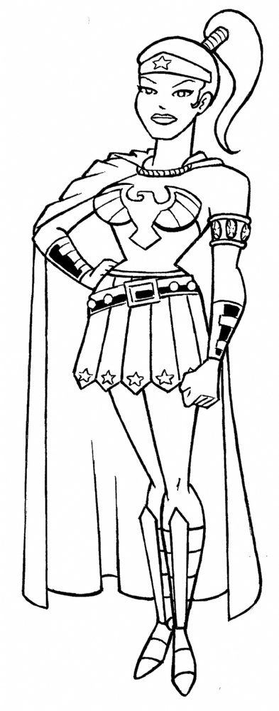 Wonderwoman In Doctor Cyclops S Supergirls Coloringbook Comic Art