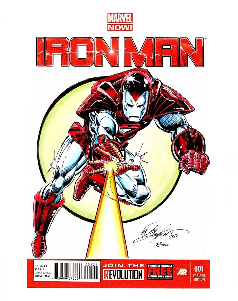 Iron Man Silver Centurion Sketch Cover In Bob Layton S Bob Layton