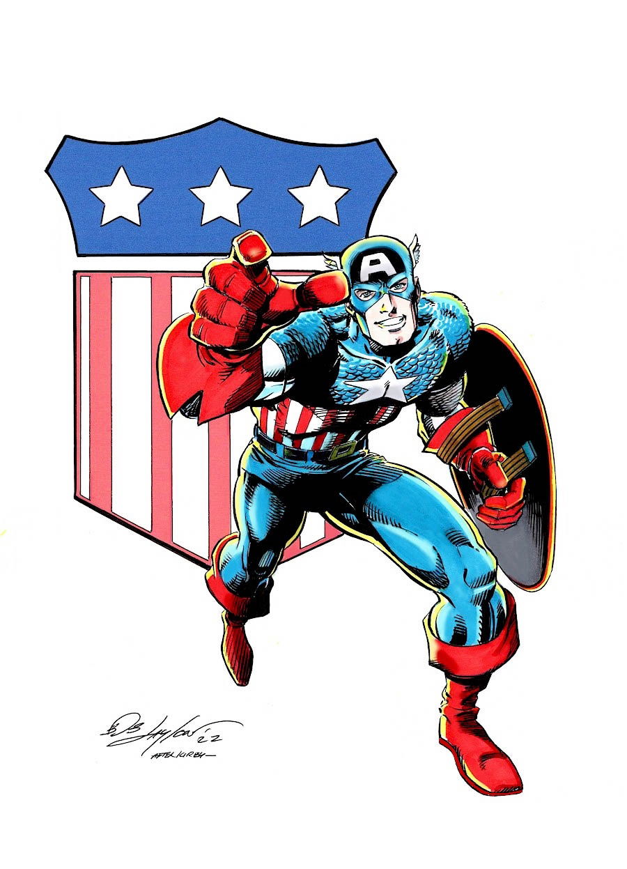 Jack Kirby Captain America Inks And Colors In Bob Layton S Bob Layton