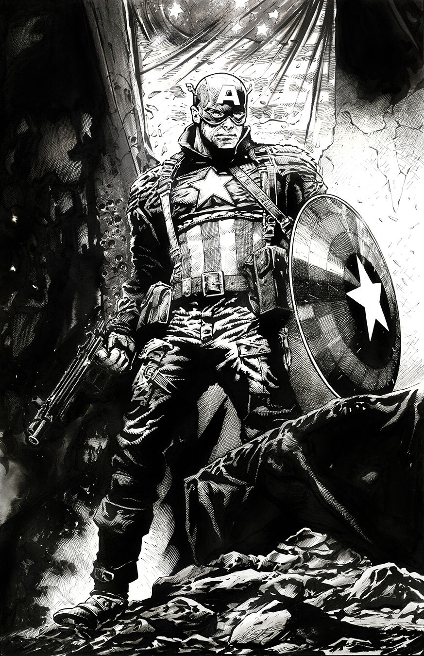 Comic Art Shop Richard Friend S Comic Art Shop Captain America