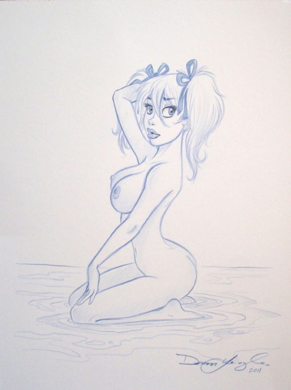 Dean Yeagle Mandy Nude In Water In Mark Pattison S Dean Yeagle Comic