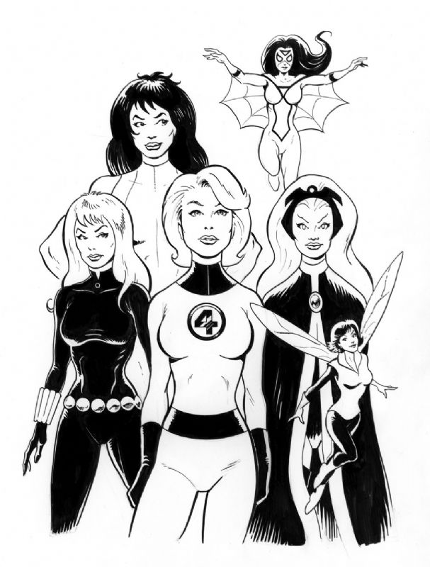 Women Of Marvel In Greg Moutafis S Greg Moutafis Commissions