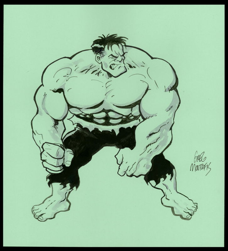 Hulk In Greg Moutafis S Greg Moutafis Fun Stuff Comic Art Gallery Room