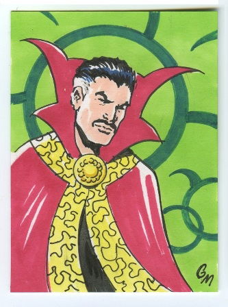 Doctor Strange In Greg Moutafis S Greg Moutafis Sketchcards Comic