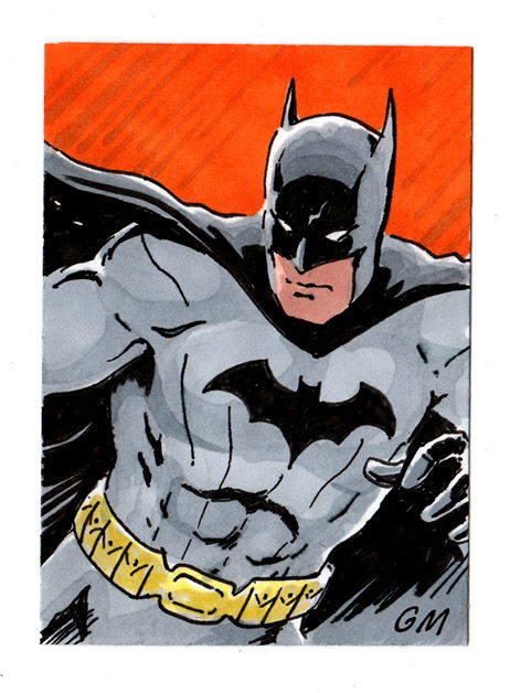 Batman Sketchcard In Greg Moutafis S Greg Moutafis Sketchcards