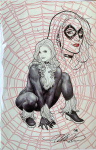 Frank Cho Black Cat In Alex L S Commissions Pin Ups Comic Art