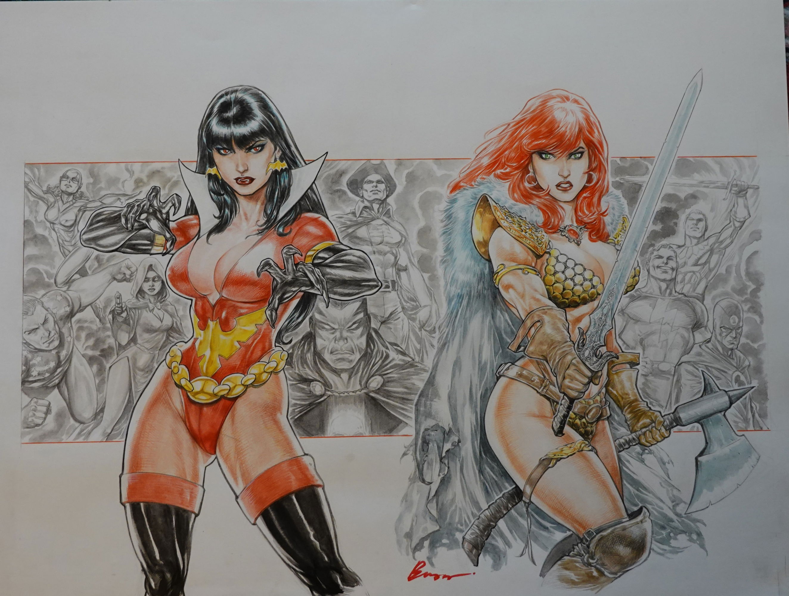 Vampirella Dark Powers Red Sonja The Superpowers Connecting