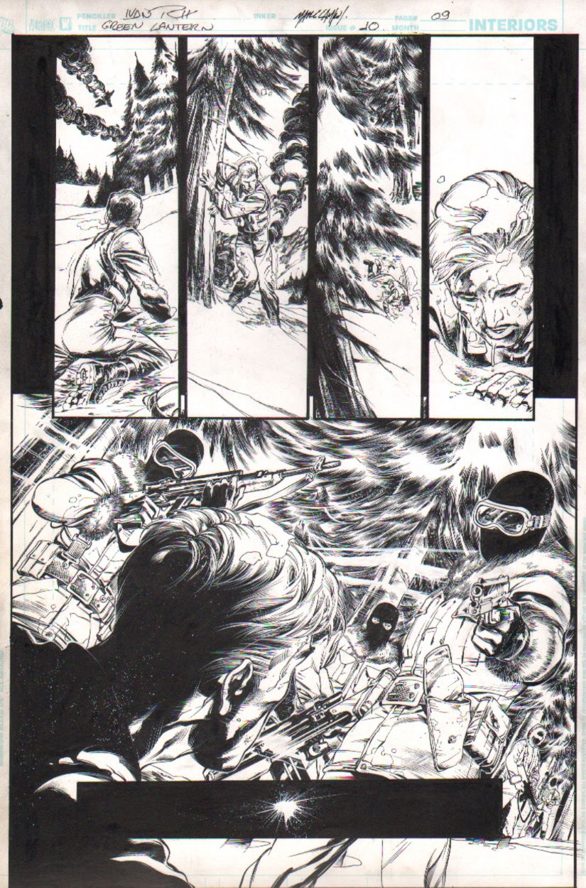 Green Lantern Page Ivan Reis Oclair Albert In Chiaroscuro