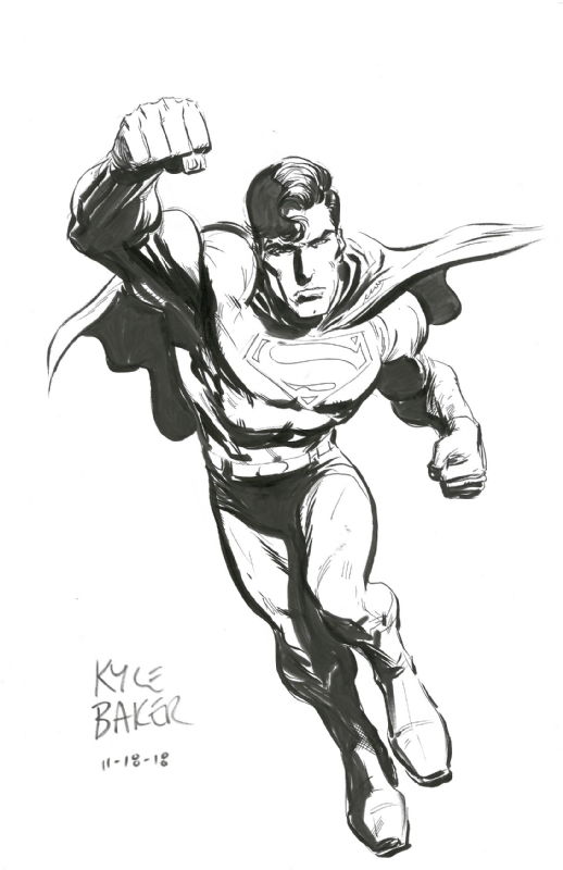 Superman By Kyle Baker In Matthew P S Superman Sketches Comic Art