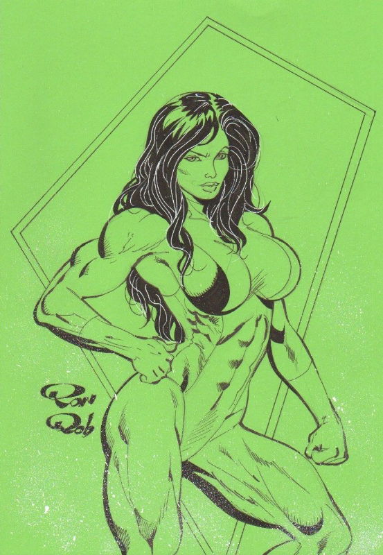 She Hulk By Rob Lean And Ron Adrian In Oscar Duart S 14 Pinups And