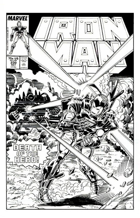 Invincible Iron Man #230 Recreation - Bob Layton, In Marc Huzansky's 