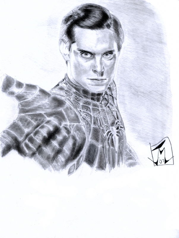 Tobey Maguire as Spider-Man, in Jason Larouche (The Art of JML)'s Marvel  Comics Gallery Comic Art Gallery Room