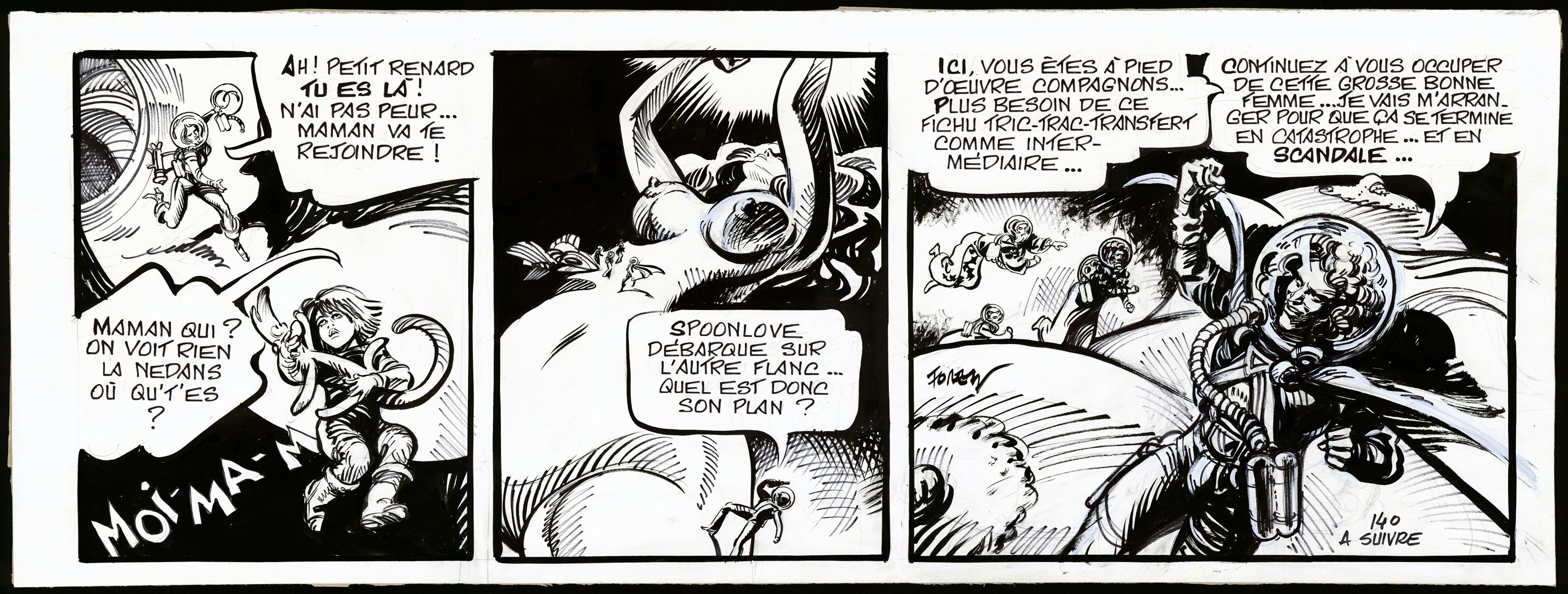 Barbarella, Le Semble Lune, strip no. 140 - 1976, in Rarebit