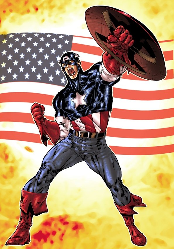 Captain America - Avengers Assemble Battlecry (updated), in Spider Guile's  Spiderguile Stuff Comic Art Gallery Room